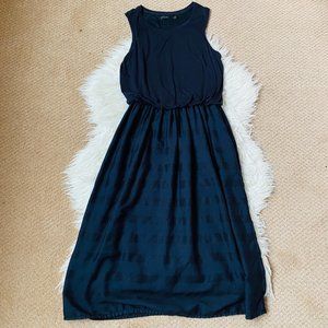 Prana Perry Dress Womens Small Midi Tank Full Skirt Scoop Neck Sleeveless ALine